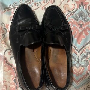 Allen Edmonds Black Loafers with Tassel Decoration